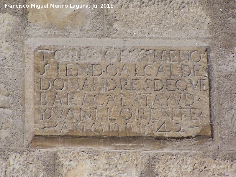 Ayuntamiento de Torredonjimeno - Ayuntamiento de Torredonjimeno. Inscripcin