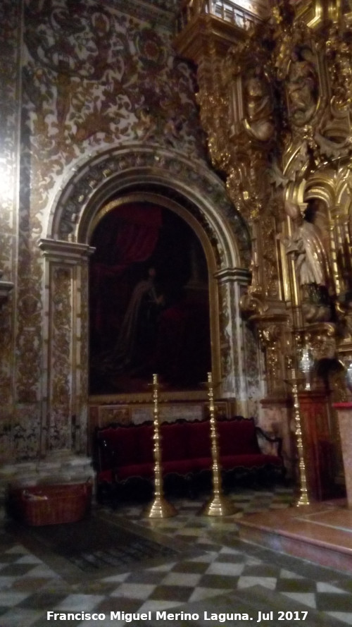 Catedral de Granada. Capilla de la Virgen de la Antigua - Catedral de Granada. Capilla de la Virgen de la Antigua. Cuadro de Fernando