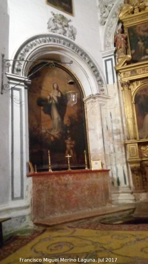 Catedral de Granada. Capilla de Santa Teresa - Catedral de Granada. Capilla de Santa Teresa. Inmaculada