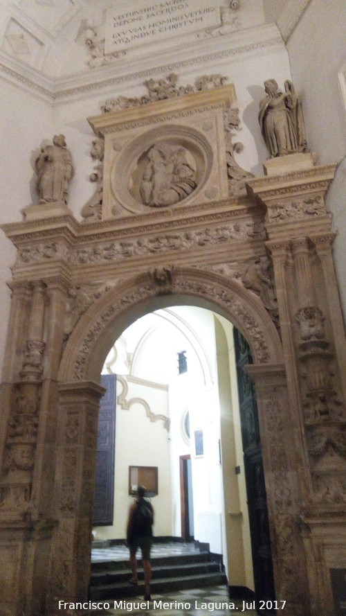 Catedral de Granada. Sacrista - Catedral de Granada. Sacrista. Portada