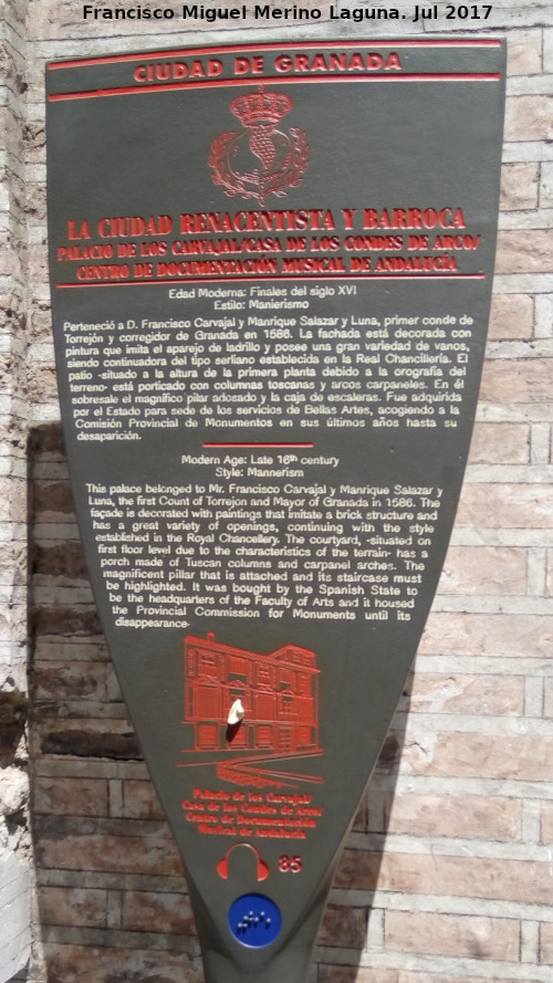 Palacio de los Carvajal - Palacio de los Carvajal. Cartel