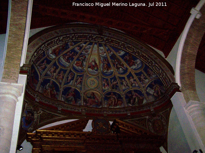 Iglesia de San Pedro - Iglesia de San Pedro. Bveda con pinturas al fresco en los que se representa la Gloria, obra de Luis Urea (1597)