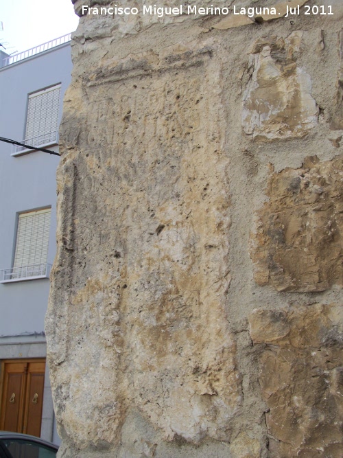 Iglesia de Santa Mara - Iglesia de Santa Mara. Inscripcin romana