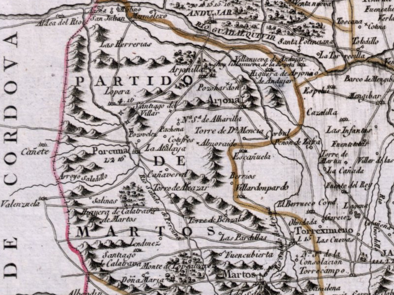 Torre de Alczar - Torre de Alczar. Mapa 1787