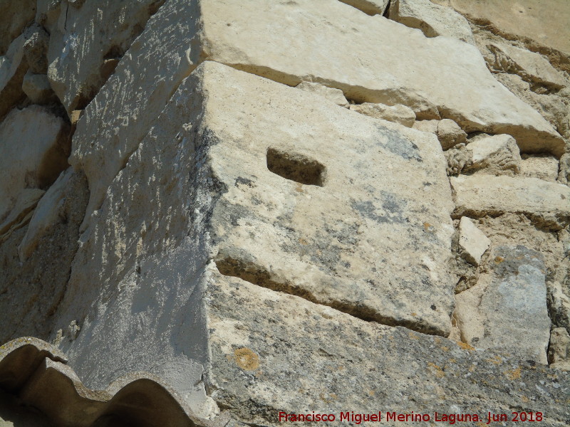 Torre de Alczar - Torre de Alczar. Sillar romano