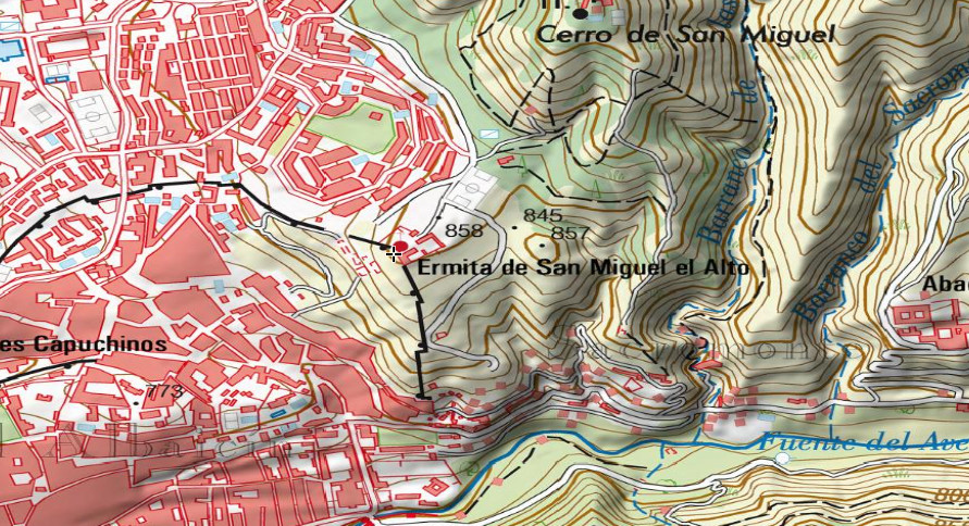 Cerro del Aceituno - Cerro del Aceituno. Mapa