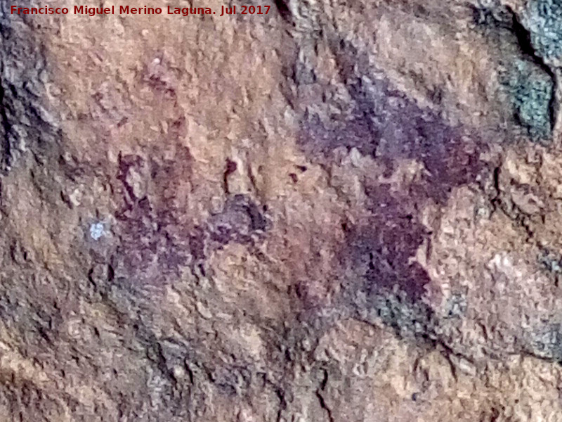 Pinturas rupestres del Abrigo de la Piedra del Agujero II - Pinturas rupestres del Abrigo de la Piedra del Agujero II. 