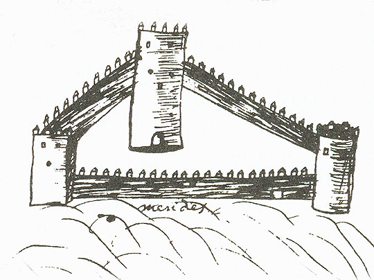 Castillo Benzal - Castillo Benzal. Segn Jimena Jurado, siglo XVII