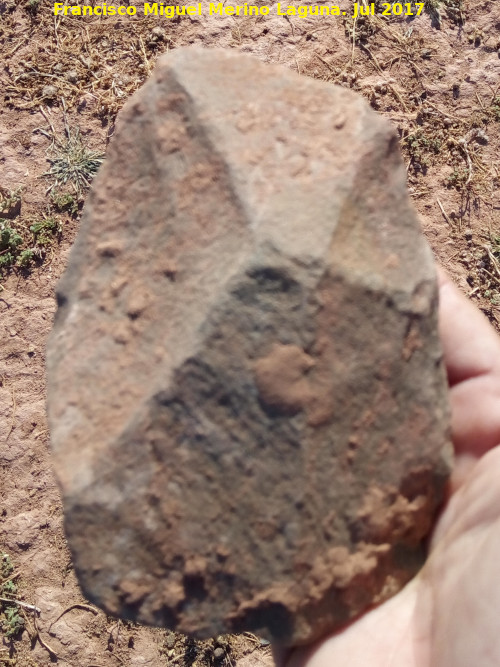 Yacimiento prehistrico de Santagn - Yacimiento prehistrico de Santagn. Herramienta paleoltica