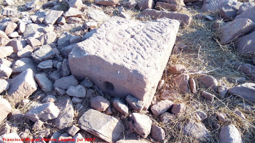 Molino romano del Guadaln - Molino romano del Guadaln. Piedra de molino