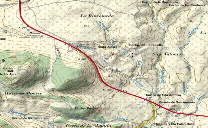 Cortijo del Barranco de los Cojos - Cortijo del Barranco de los Cojos. Mapa