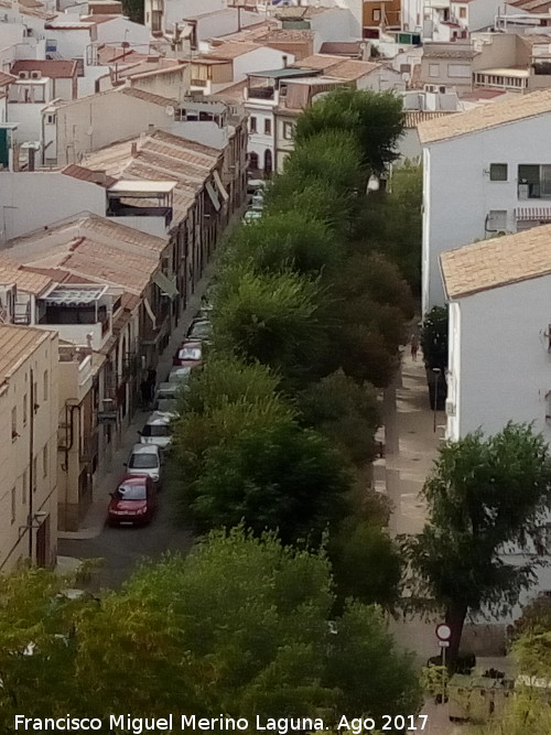 Calle Alferez Rojas Navarrete - Calle Alferez Rojas Navarrete. Desde las Eras de Santa Ana