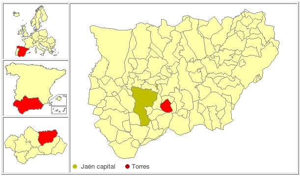 Torres - Torres. Localizacin