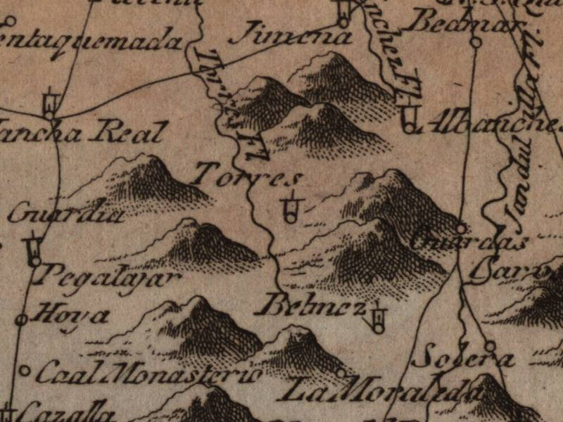 Historia de Torres - Historia de Torres. Mapa 1799