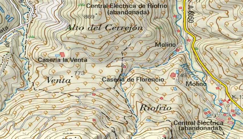 Cortijo del Sur del Cerrajn - Cortijo del Sur del Cerrajn. Mapa