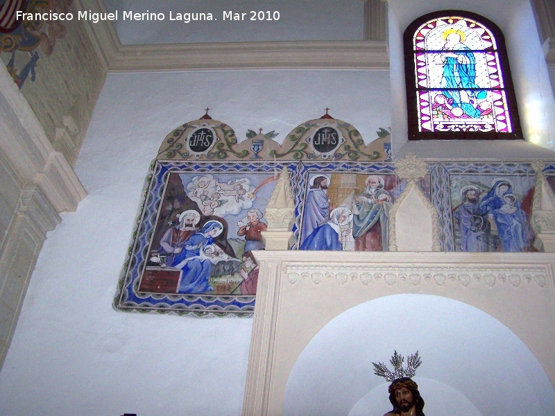 Iglesia de Santo Domingo de Guzmn - Iglesia de Santo Domingo de Guzmn. Frescos del lado Oeste