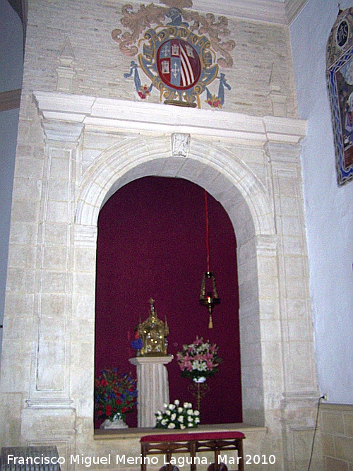 Iglesia de Santo Domingo de Guzmn - Iglesia de Santo Domingo de Guzmn. Capilla derecha del Altar. Donde est el Sagrario