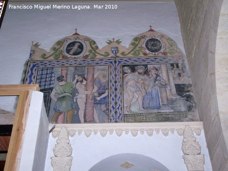 Iglesia de Santo Domingo de Guzmn - Iglesia de Santo Domingo de Guzmn. Frescos del lado Este