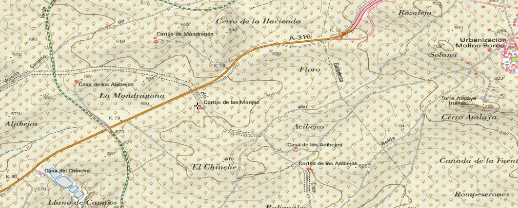 Cortijo de las Monjas - Cortijo de las Monjas. Mapa
