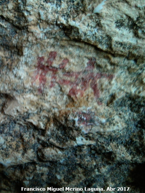 Pinturas rupestres del Abrigo de Aznaitn de Torres III - Pinturas rupestres del Abrigo de Aznaitn de Torres III. 
