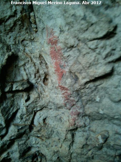 Pinturas rupestres del Abrigo de Aznaitn de Torres III - Pinturas rupestres del Abrigo de Aznaitn de Torres III. Barra de la izquierda del grupo II