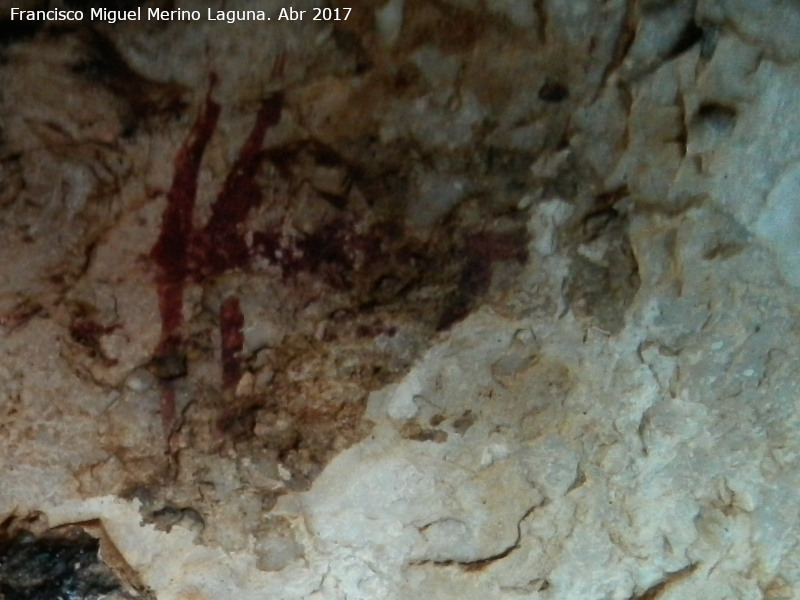 Pinturas rupestres del Abrigo de Aznaitn de Torres III - Pinturas rupestres del Abrigo de Aznaitn de Torres III. Zooformo del grupo II