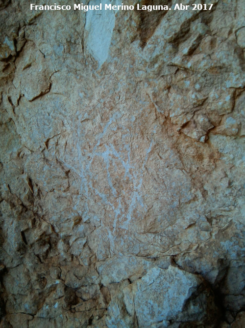 Pinturas rupestres del Abrigo de Aznaitn de Torres I - Pinturas rupestres del Abrigo de Aznaitn de Torres I. Rayado