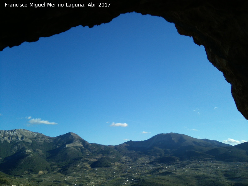 Pinturas rupestres del Abrigo de Aznaitn de Torres I - Pinturas rupestres del Abrigo de Aznaitn de Torres I. Vistas desde el abrigo