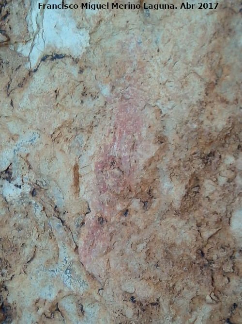 Pinturas rupestres del Abrigo de Aznaitn de Torres II - Pinturas rupestres del Abrigo de Aznaitn de Torres II. Barra