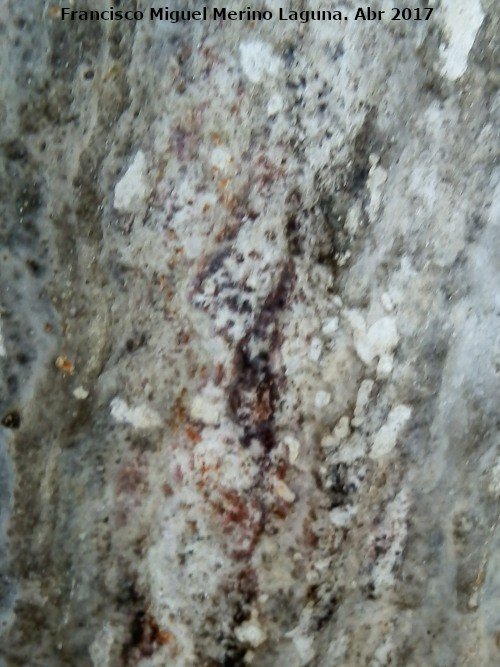 Pinturas rupestres del Abrigo de Aznaitn de Torres II - Pinturas rupestres del Abrigo de Aznaitn de Torres II. Restos