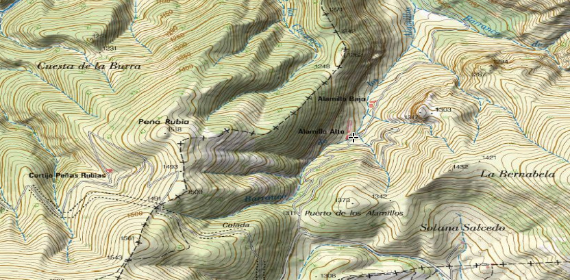 Estanque de Alamillos Altos - Estanque de Alamillos Altos. Mapa