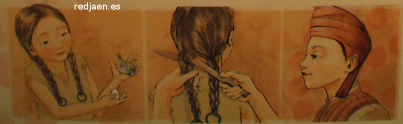 Iberos - Iberos. Momento clave en el rito de juventud: ofenda, corte del pelo y cubricin del cabello. Museo Provincial de Jan