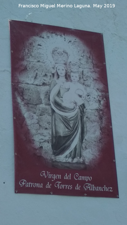 Ermita de la Virgen del Campo - Ermita de la Virgen del Campo. Cartel de la Virgen del Campo