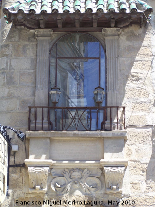 Palacio de la Rambla - Palacio de la Rambla. Hornacina de la Virgen de la Luz
