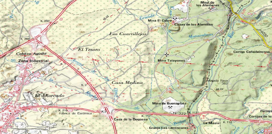 Pozo Adaro n 2 - Pozo Adaro n 2. Mapa