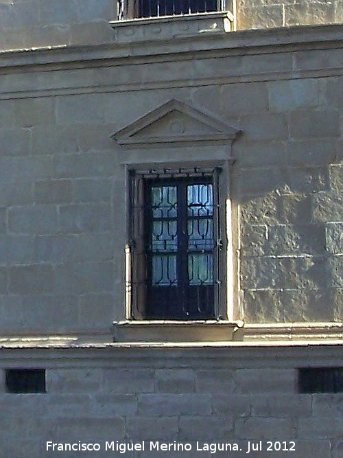 Palacio del Den Ortega - Palacio del Den Ortega. Ventana del piso inferior