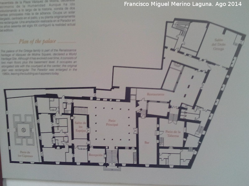 Palacio del Den Ortega - Palacio del Den Ortega. Plano