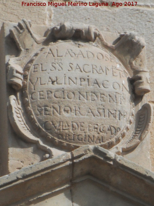 Palacio del Den Ortega - Palacio del Den Ortega. Inscripcin