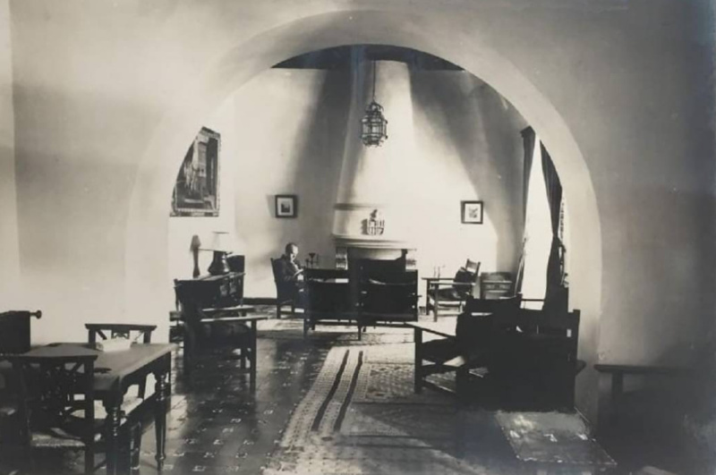 Palacio del De�n Ortega - Palacio del De�n Ortega. Sala de estar. Foto antigua
