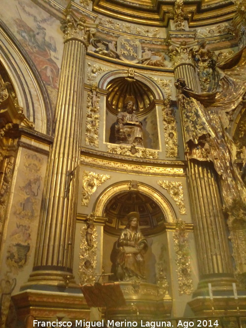Sacra Capilla de El Salvador del Mundo - Sacra Capilla de El Salvador del Mundo. Hornacinas del retablo
