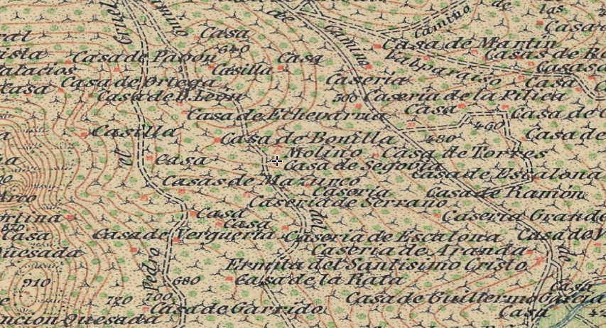 Casera de Segovia - Casera de Segovia. Mapa antiguo