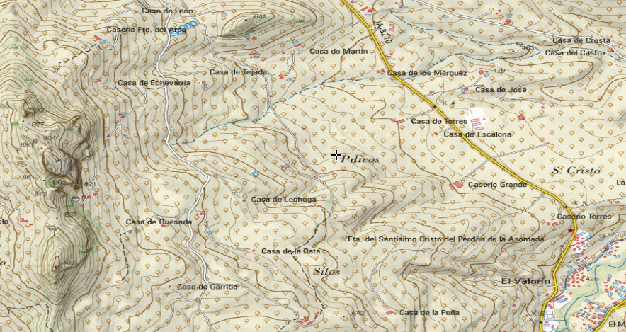 Paraje Pilicos - Paraje Pilicos. Mapa