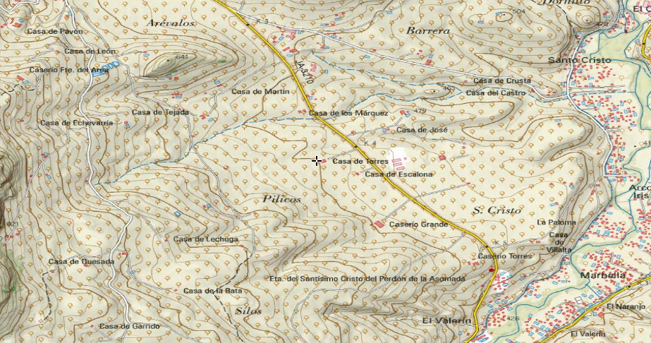 Casera de Torres - Casera de Torres. Mapa