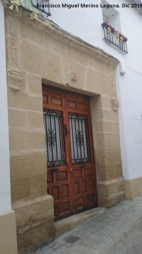 Casa de la Calle Maestro Palomino n 13 - Casa de la Calle Maestro Palomino n 13. Portada