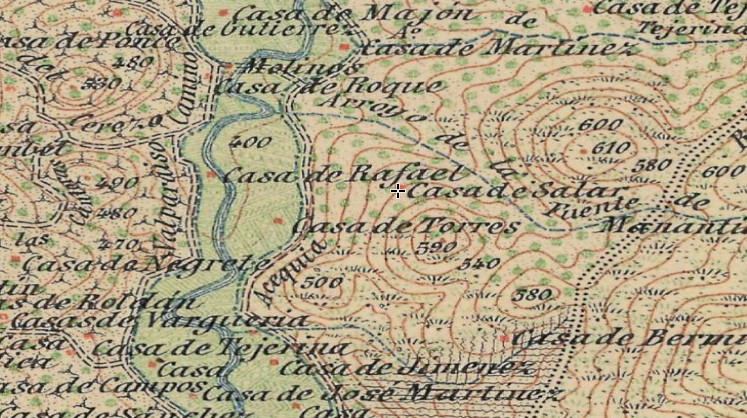 Casera de Salar - Casera de Salar. Mapa antiguo