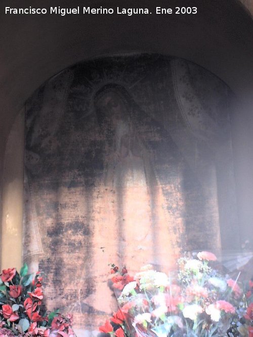 Puerta del Losal - Puerta del Losal. Hornacina con un cuadro de la Virgen