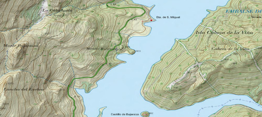 Mirador de Bujaraiza - Mirador de Bujaraiza. Mapa