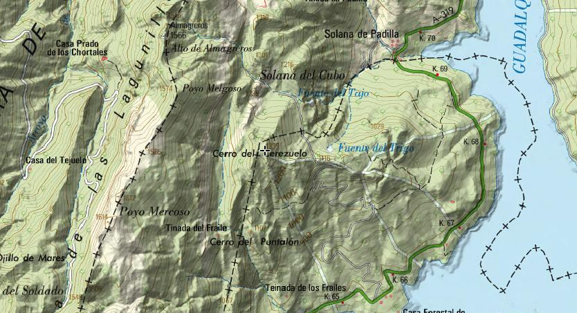 Cerro Cerezuelo - Cerro Cerezuelo. Mapa