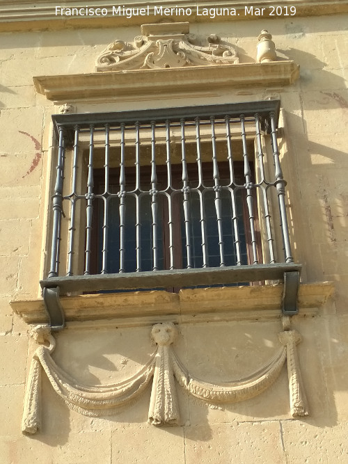 Palacio de Juan Vzquez de Molina - Palacio de Juan Vzquez de Molina. Ventana frontal V