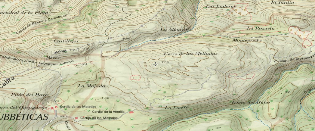 Cerro de las Medallas - Cerro de las Medallas. Mapa